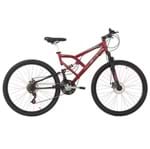 Ficha técnica e caractérísticas do produto Bicicleta Big Rider Full Suspension Aro 29 Vermelho Mormaii