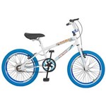 Ficha técnica e caractérísticas do produto Bicicleta Bike Bmx Freestyle Branca / Azul Aro 20 - Mega Bike
