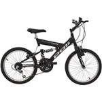 Ficha técnica e caractérísticas do produto Bicicleta BlackStone V-Brake Full Suspension Aro 20 Polimet