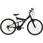 Ficha técnica e caractérísticas do produto Bicicleta BlackStone V-Brake Full Suspension Aro 24 Polimet
