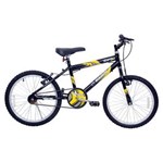 Ficha técnica e caractérísticas do produto Bicicleta Cairu Juvenil Aro 20 Mtb Super Boy Preta/Amarelo