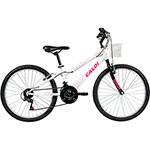 Bicicleta Caloi Ceci - Tam 12 - Aro 24 - 21v - Branco Perolizado