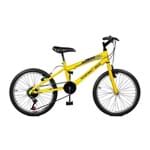 Ficha técnica e caractérísticas do produto Bicicleta Ciclone Plus Master Bike Aro 20 7 Marchas Amarelo