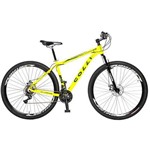 Bicicleta Colli Aro 29 Mtb 21 Marchas Shimano Suspensão Dianteira Freios Á Disco Amarelo Neon