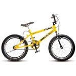 Bicicleta Colli Cross Ride Extreme Aro 20 36 Raios Guidão Trilhão Amarelo