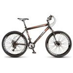 Bicicleta Colli Force One Mtb Aro 26, Freios à Disco, 21 Marchas, Shimano Preto com Laranja