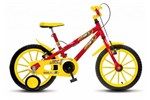 Ficha técnica e caractérísticas do produto Bicicleta Colli Hot Aro 16 Vermelho Freios V-Brake