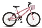 Bicicleta Colli July 170 Aro 20 Freios V- Brake Cestinha Rosa