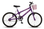 Ficha técnica e caractérísticas do produto Bicicleta Colli July 170 Aro 20 Freios V- Brake Cestinha Violeta