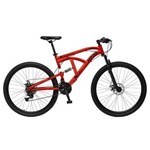 Ficha técnica e caractérísticas do produto Bicicleta Colli M700 Aro 29 Aero 21 Velocidades Freios a Disco Dupla Suspensão com Kit Shimano Tourney - Vermelho