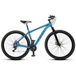 Ficha técnica e caractérísticas do produto Bicicleta Colli MTB High Performance Azul Aro 29 Alum. Kit Shimano 21M Susp. Dianteira Freios a Disc