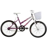 Ficha técnica e caractérísticas do produto Bicicleta com Cesta Juvenil Feminina Aro 20 Cindy Track Bikes