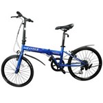 Ficha técnica e caractérísticas do produto Bicicleta Dobrável Aro 20 Shimano 7V - Tbkd20R - Azul