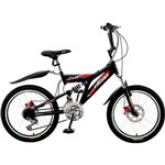 Ficha técnica e caractérísticas do produto Bicicleta Fast Boy Preta Aro 20 Masculina Fischer