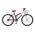 Ficha técnica e caractérísticas do produto Bicicleta Fem Serena Aro 26 Violeta E Branco Master Bike