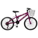 Ficha técnica e caractérísticas do produto Bicicleta Feminina Aro 20 7 Marchas Violeta Serena Plus Master Bike
