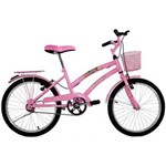 Ficha técnica e caractérísticas do produto Bicicleta Feminina Aro 20 com Cestinha Susi Rosa