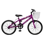 Ficha técnica e caractérísticas do produto Bicicleta Feminina Aro 20 Serena Violeta Master Bike