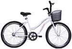 Ficha técnica e caractérísticas do produto Bicicleta Feminina Aro 26 Beach Branca