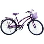 Bicicleta Feminina Aro 26 com Cestinha Susi Violeta