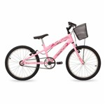 Ficha técnica e caractérísticas do produto Bicicleta Feminina Infantil Kiss Mormaii Aro 20 Rosa