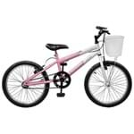 Ficha técnica e caractérísticas do produto Bicicleta Feminina Serena Aro 20 Master Bike - Rosa e Branco