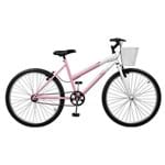 Ficha técnica e caractérísticas do produto Bicicleta Feminina Serena Aro 26 Master Bike - Rosa e Branco