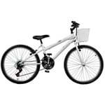 Ficha técnica e caractérísticas do produto Bicicleta Feminina Serena Plus 21V Aro 24 Master Bike - Branco
