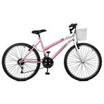 Ficha técnica e caractérísticas do produto Bicicleta Feminina 36 Raios Serena Master Bike Rosa e Branco - Rosa e Branco