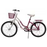 Ficha técnica e caractérísticas do produto Bicicleta Fischer Fast Girl Rosa/Branco Aro 20 Feminina