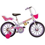 Bicicleta Fischer Ferinha Super Aro 16 Branco/Lilás