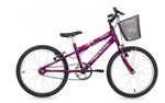Ficha técnica e caractérísticas do produto Bicicleta Free Action Aro 20 C/ Cesta Kiss Violeta - 04-047.016