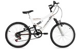 Ficha técnica e caractérísticas do produto Bicicleta Free Action Aro 20 Full FA-240 6V Branco/Preto -04-047.019