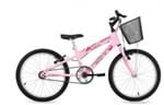 Ficha técnica e caractérísticas do produto Bicicleta Free Action Aro 20 Kiss C/ Cesta Rosa - 04-047.005