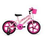 Bicicleta Free Action Aro 16 Kiss Rosa C/ Cestinha