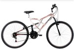 Ficha técnica e caractérísticas do produto Bicicleta Free Action Aro 26 Full FA240 18V Branco/Preto - 04-047.004