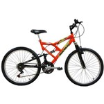 Bicicleta Full FA240 18V Aro 24 Laranja Neon 18 Marchas - Mormaii