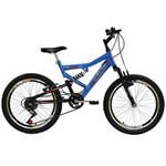 Ficha técnica e caractérísticas do produto Bicicleta Full FA240 6V Aro 20 Azul Porche - Mormaii - Azul Claro