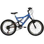 Ficha técnica e caractérísticas do produto Bicicleta Full FA240 6V Aro 20 Azul Porche - Mormaii