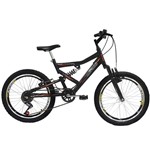 Ficha técnica e caractérísticas do produto Bicicleta Full FA240 6V Aro 20 Preto Fosco - Mormaii - Mormaii