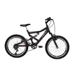 Ficha técnica e caractérísticas do produto Bicicleta Full FA240 6V Aro 20 Preto Fosco - Mormaii