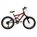 Ficha técnica e caractérísticas do produto Bicicleta Full FA240 6V Aro 20 Vermelho - Mormaii - Vermelho - Masculino