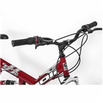Ficha técnica e caractérísticas do produto Bicicleta Full Suspension Kanguru Aro 26 Vermelha - Polimet