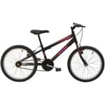 Ficha técnica e caractérísticas do produto Bicicleta Infantil Aro 20 Feminina Mtb Polimet Preta