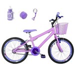 Ficha técnica e caractérísticas do produto Bicicleta Infantil Aro 20 + Kit Roda Aero + Acessórios