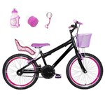 Ficha técnica e caractérísticas do produto Bicicleta Infantil Aro 20 +Kit Roda Aero+ Cadeirinha