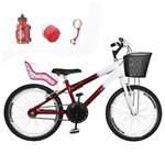 Ficha técnica e caractérísticas do produto Bicicleta Infantil Aro 20+ Kit Roda Aero+ Cadeirinha