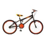 Ficha técnica e caractérísticas do produto Bicicleta Infantil Aro 20 Rharu Tech Preta C/ Laranja