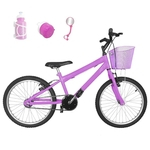 Ficha técnica e caractérísticas do produto Bicicleta Infantil Aro 20 Rosa Bebê Promocional