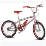 Bicicleta Infantil Aro 20 Sport Bike Top Cross Cromada Vermelha